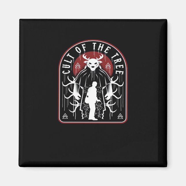 Oh Deer Cult Of The Tree Artistic Style  Magnet (Front)