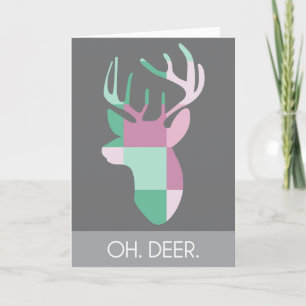oh. deer. custom notecard
