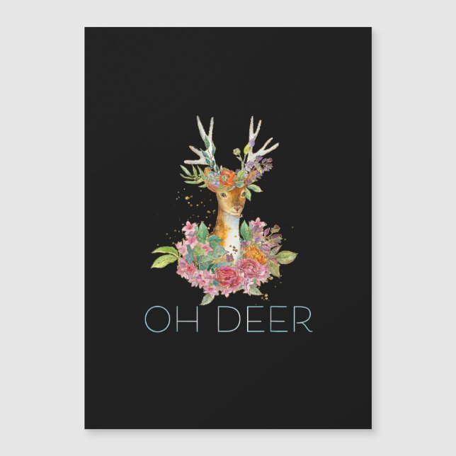 Oh Deer Cute Colorful Deer Minimal Design  (Front)