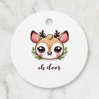 Oh Deer Cute Deer Minimal Design Favour Tags