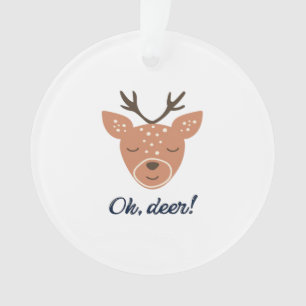 Oh Deer Deer Love Save The Deer Creative Design Ornament