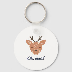 Oh Deer Deer Love Save The Deer Creative DKeychain Key Ring