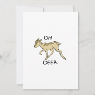 Oh Deer Elegant Timeless Style Holiday Card