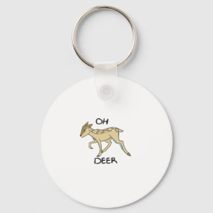 Oh Deer Elegant Timeless Style Key Ring