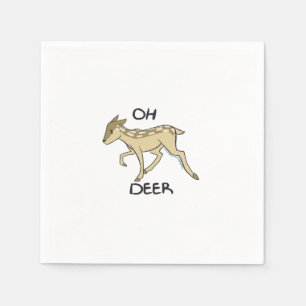 Oh Deer Elegant Timeless Style Napkin
