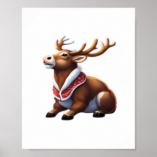 Oh Deer Energetic Modern Design  Poster (Front)