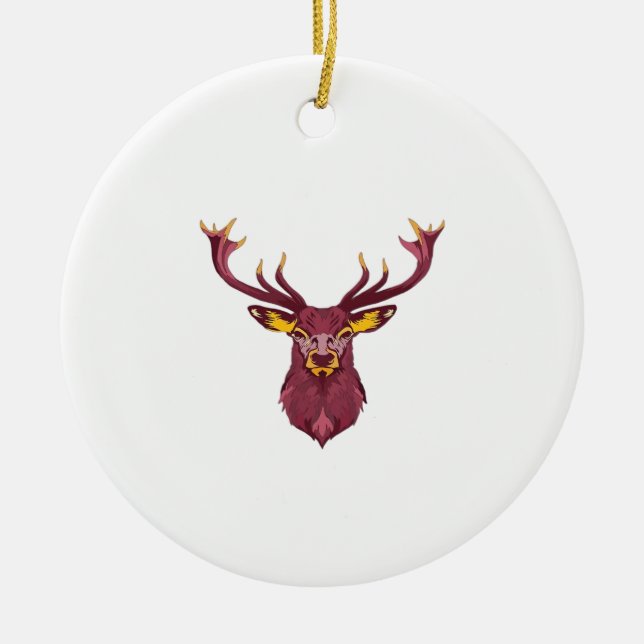 Oh Deer Fresh Modern Design Ceramic Tree Decoration (Front)