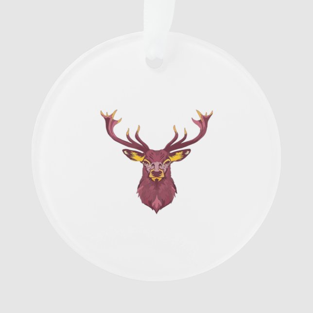 Oh Deer Fresh Modern Design Ornament (Front)