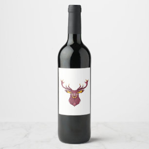 Oh Deer Fresh Modern Design Wine Label