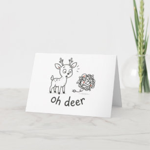 Oh Deer - Funny Christmas Card