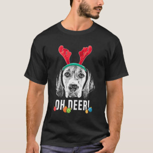 Oh Deer Funny Harrier Xmas T-Shirt