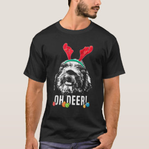Oh Deer Funny Polish Lowland Sheepdog Xmas for Me T-Shirt