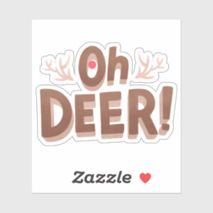 Oh Deer Funny Pun Humour