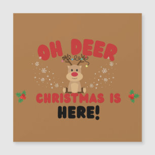 Oh Deer – Funny Reindeer Christmas Card