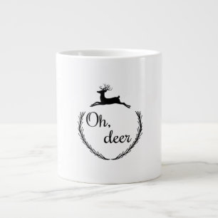 Oh Deer Funny Style Design Large Coffee Mug