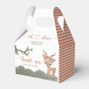 Oh Deer gender neutral woodland baby shower Favour Box