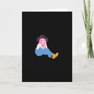 Oh Deer Graphic Artistic DesigFolded Greeting Card