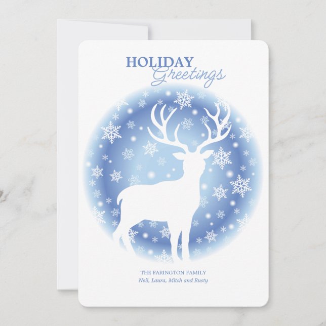 Oh Deer Holiday Card (Front)