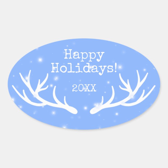 Oh Deer Holiday Sticker (Front)