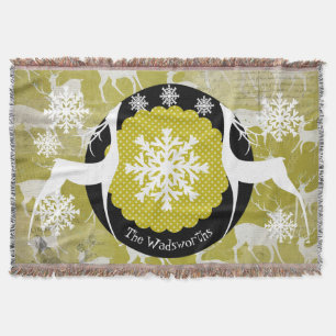 Oh Deer Holiday Throw
