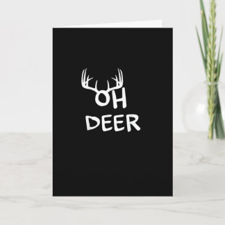 Oh Deer Hunter Rustic Outdoor Design Card