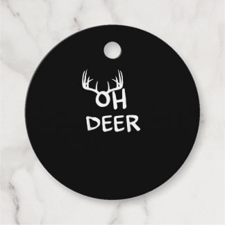 Oh Deer Hunter Rustic Outdoor Design Favour Tags