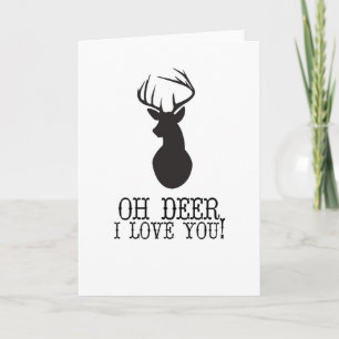 Oh Deer, I Love You Holiday Card