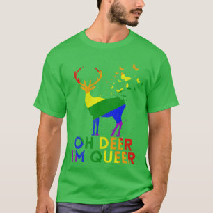 Oh Deer Im Queer Pride Month T-Shirt