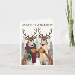 Oh Deer It’s Cocoa Season Holiday Card