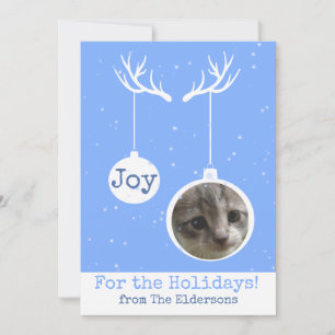 Oh Deer, it's Christmas - Flat Photo Card