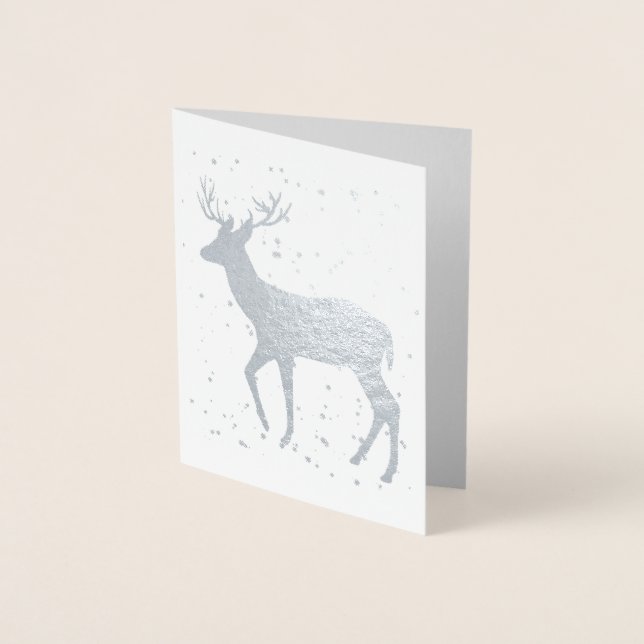 Oh Deer, it's Christmas Foil Photo Card (Front)