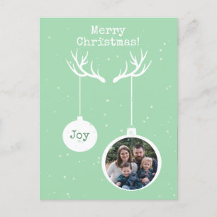 Oh Deer, it's Christmas [green] - Holiday Postcard