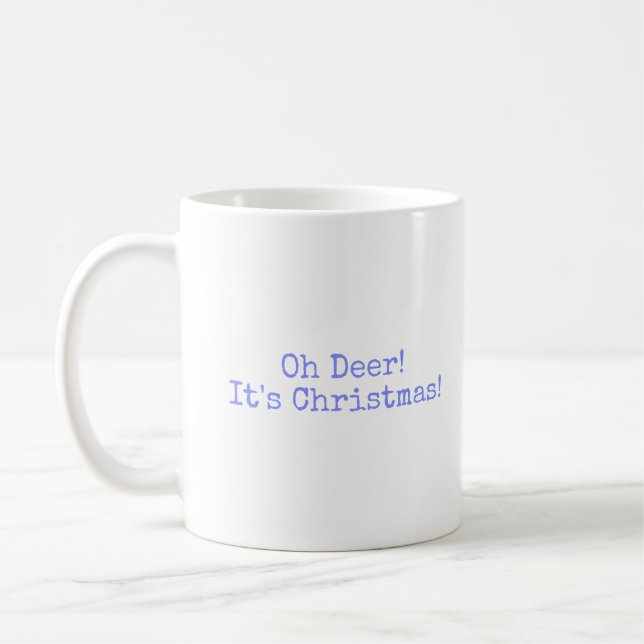 Oh Deer, it's Christmas Mug (Left)