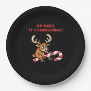 Oh Deer Its Christmas Stressed Reindeer With Sweet Paper Plate