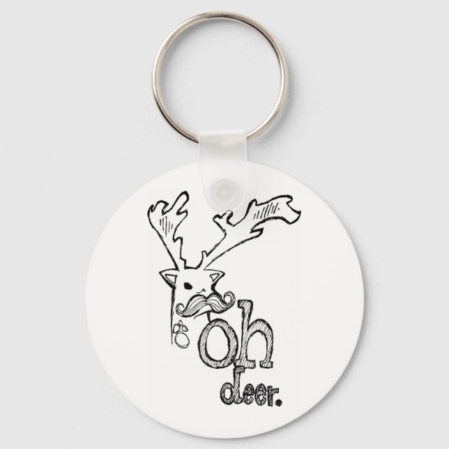 Oh Deer Key Ring (Front)