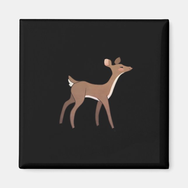 Oh Deer Me Whimsical Creative Design  Magnet (Front)