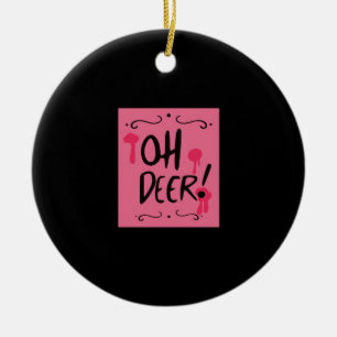 Oh Deer Minimal Aesthetic Ceramic Tree Decoration