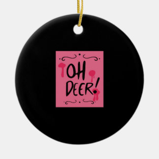 Oh Deer Minimal Aesthetic Ceramic Tree Decoration