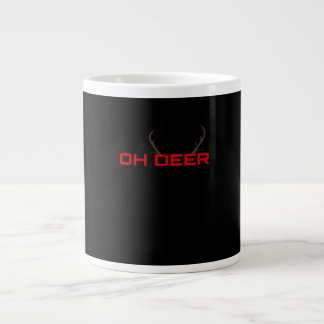 Oh Deer Minimal Aesthetic Vibe Large Coffee Mug