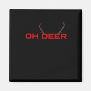 Oh Deer Minimal Aesthetic Vibe Magnet