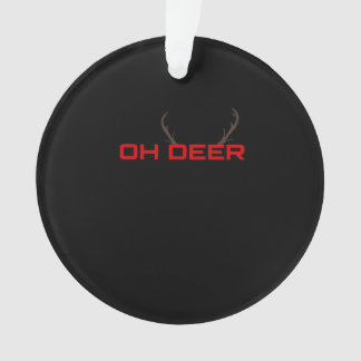 Oh Deer Minimal Aesthetic Vibe Ornament