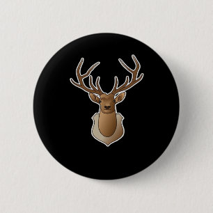 Oh Deer Minimal Design  6 Cm Round Badge