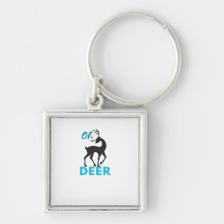 Oh Deer Minimal Design Key Ring