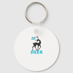 Oh Deer Minimal Design Key Ring