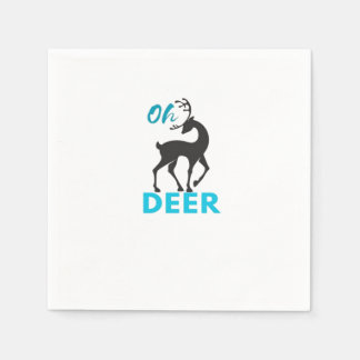Oh Deer Minimal Design Napkin