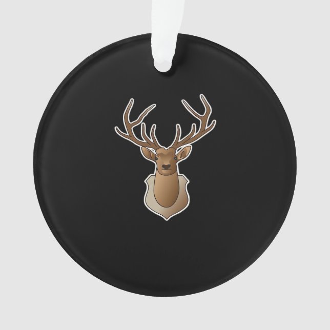 Oh Deer Minimal Design Ornament (Front)