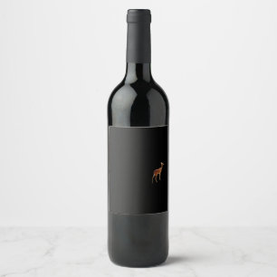 Oh Deer Minimal Design Wine Label