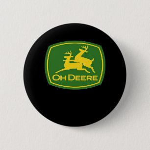 Oh Deer Minimal Modern Design  6 Cm Round Badge