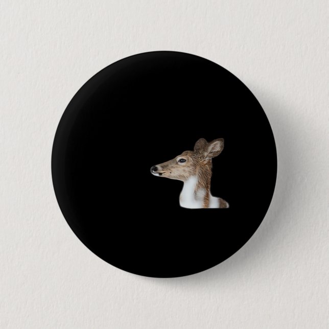 Oh Deer Minimal Modern Design 6 Cm Round Badge (Front)