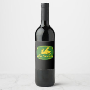 Oh Deer Minimal Modern Design Wine Label